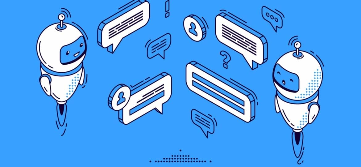 Chatbot technology banner Ai robot client support