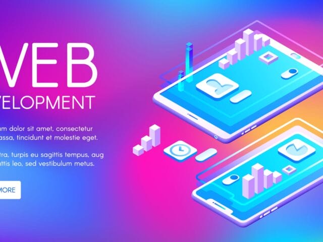 Web development technology vector illustration