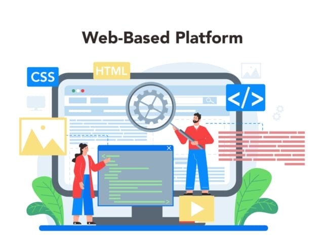 Layout designer online service or platform Web development