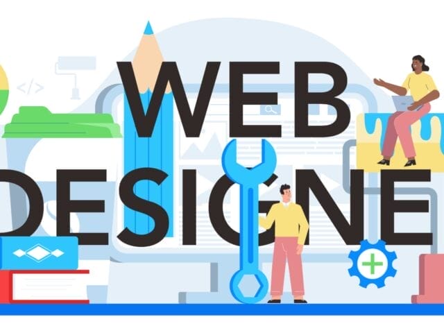 Web designer typographic header Presenting content on web pages Website layout