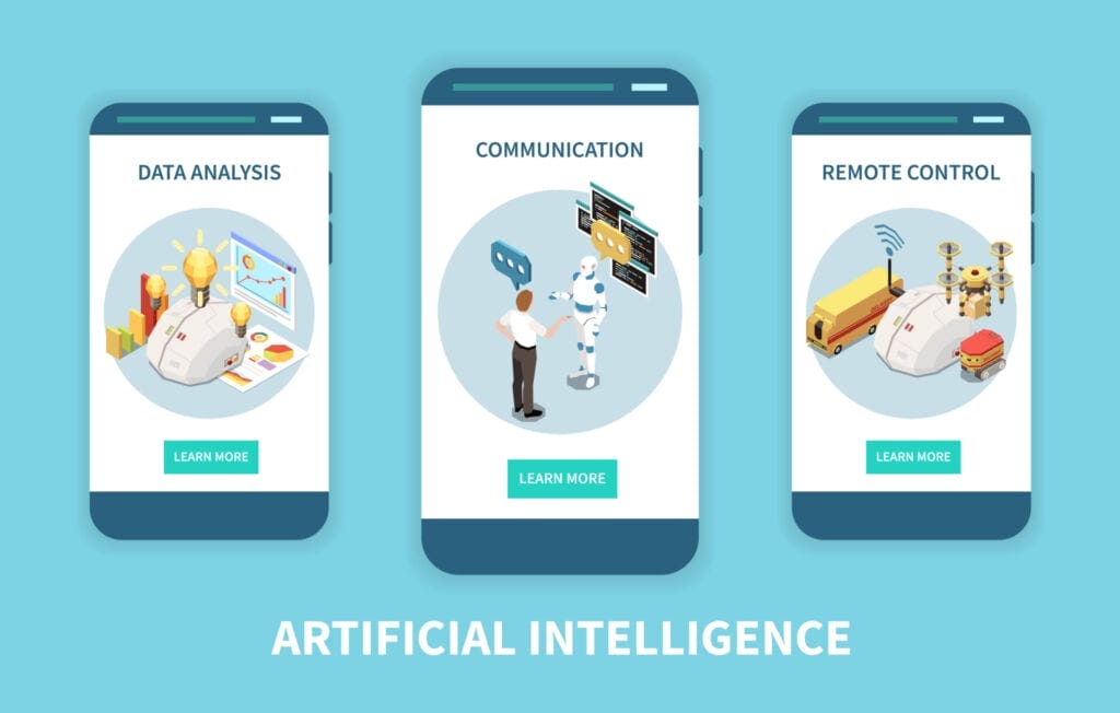 Artificial Intelligence Vertical Banners Psycray