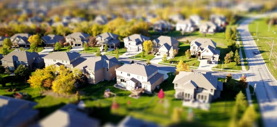 Houses from a bird's eye view (Photo by David McBee).